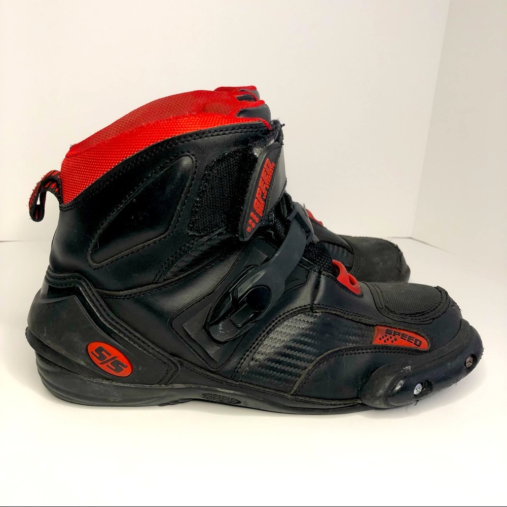 Speed and Strength Full Battle mens motorcycle street boots